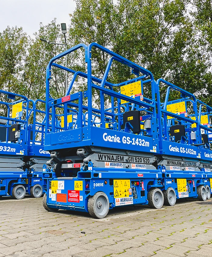 wynajem długoterminowy podnośników nożycowych