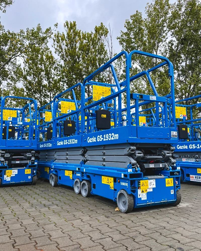 podnośniki nożycowe elektryczne