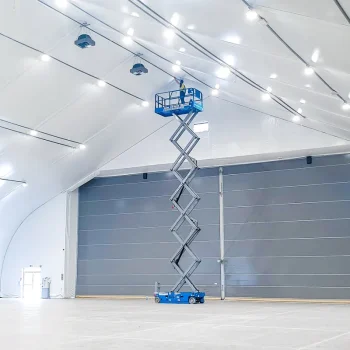 cicha praca podnośnika nożycowego