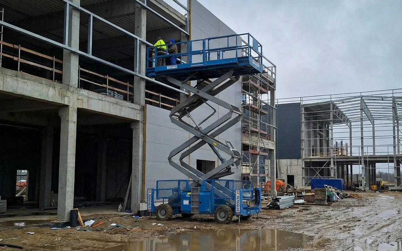 podnośnik nożycowy deszcz